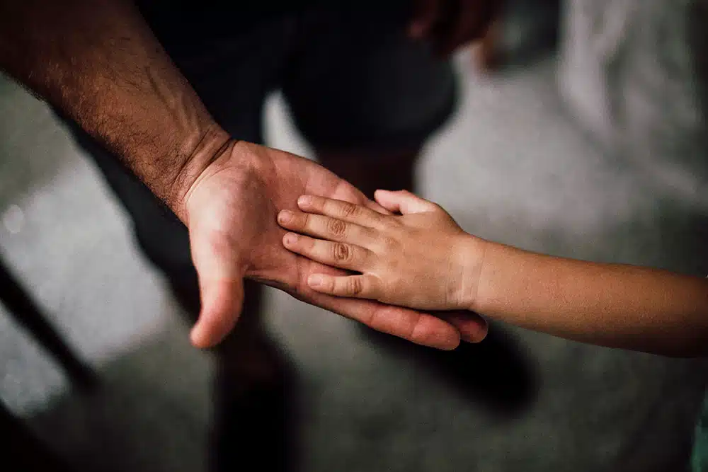 Child's hand