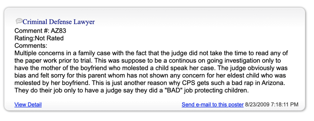 1 star Judge Hyatt reviews